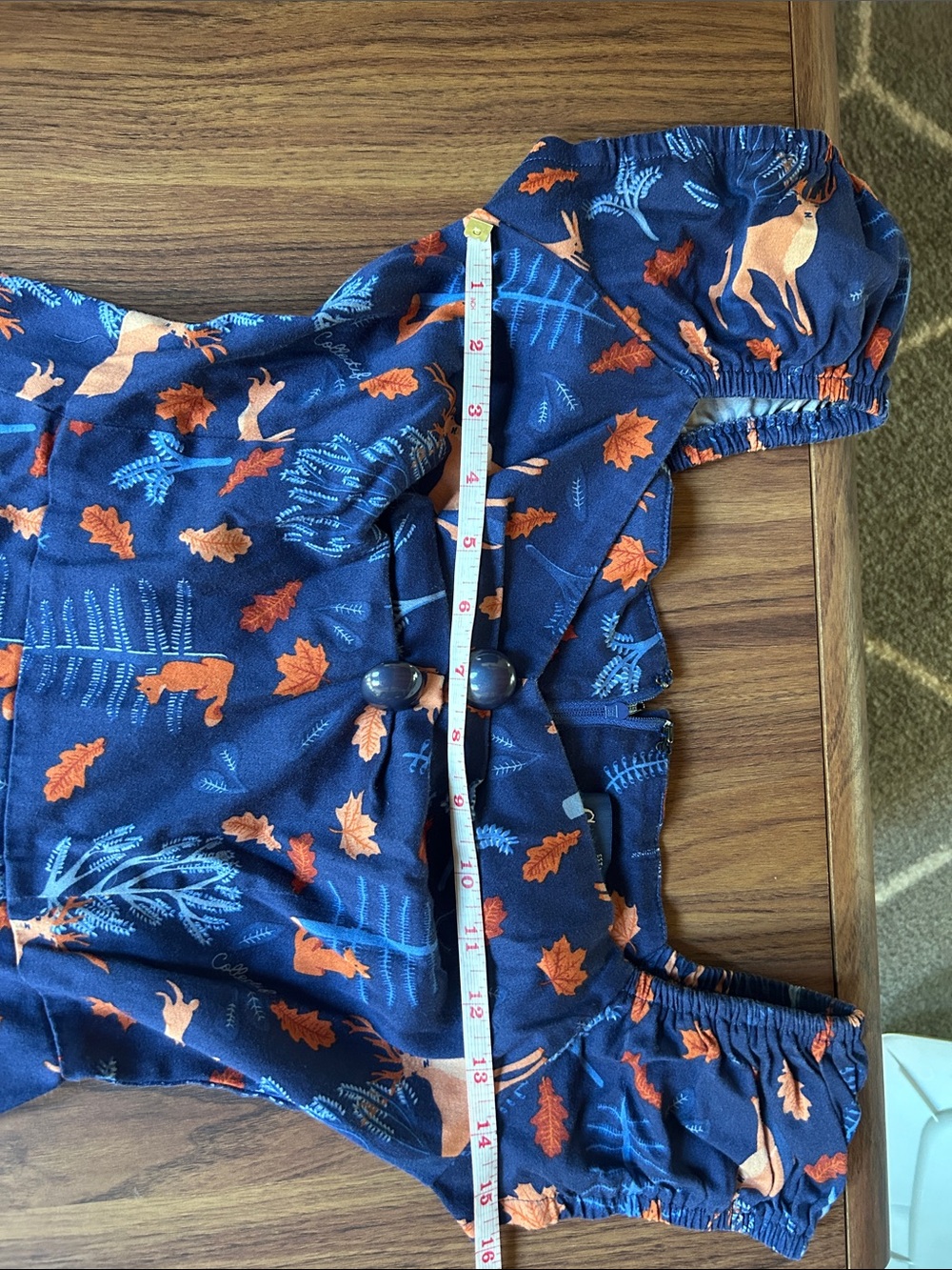 Collectif size sm uk10 woodland dress. Used great condition. Dog friendly home. - Picture 4 of 6